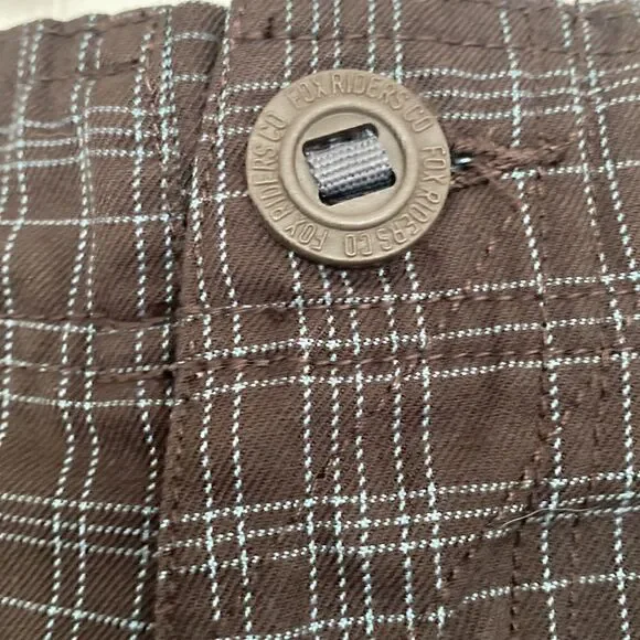 Fox Original Men's Plaid Black/Blue Shorts Size 27 - Picture 6 of 10